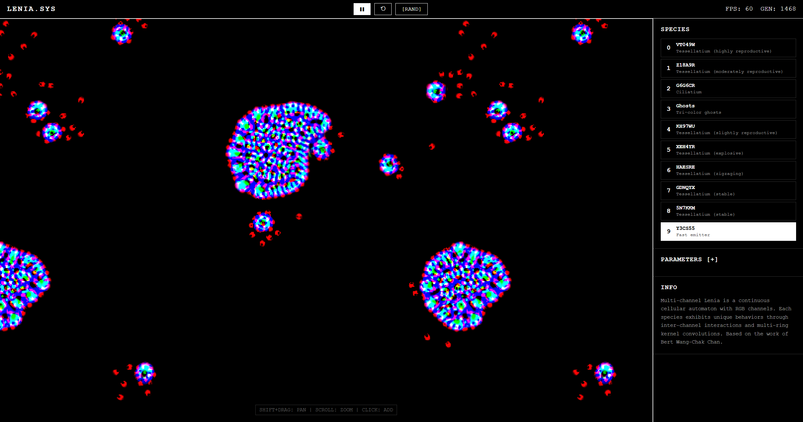 Lenia Cellular Automaton
